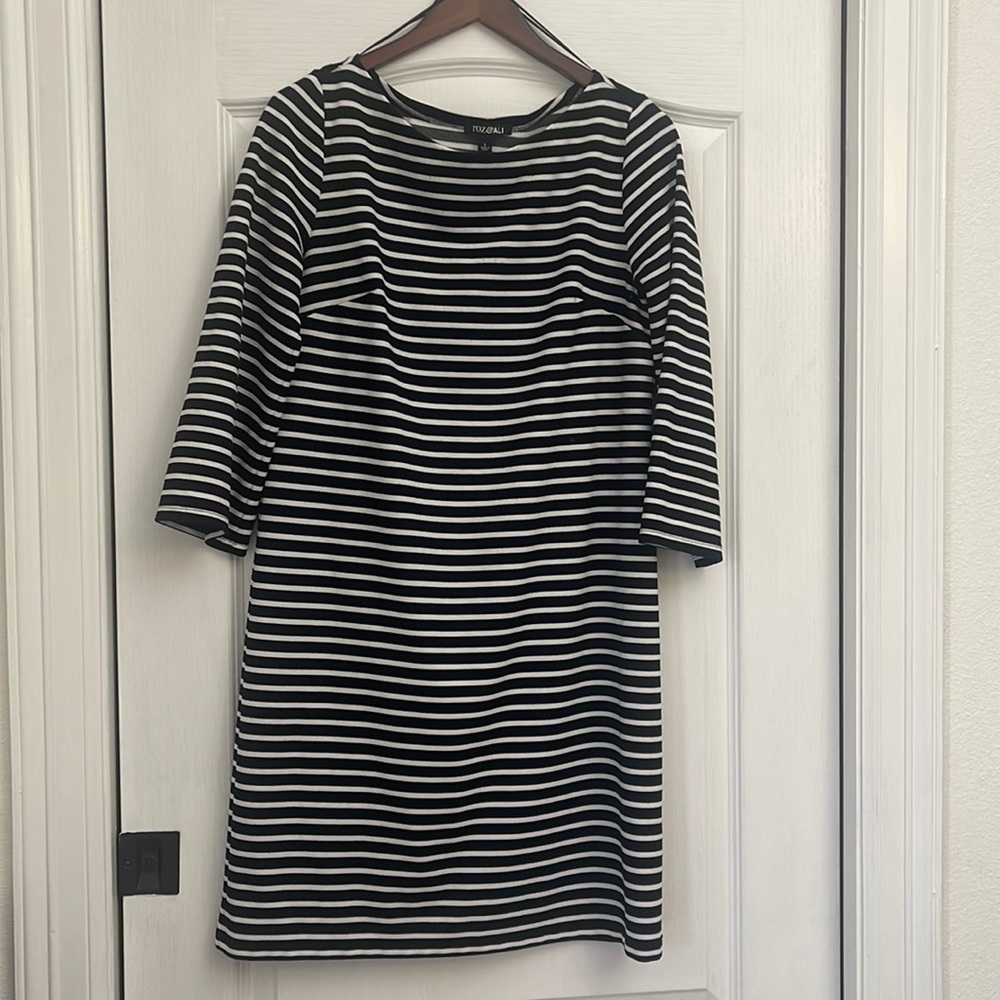 Black and white striped